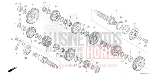 GETRIEBE (NC750XA) NC750XAP de 2023